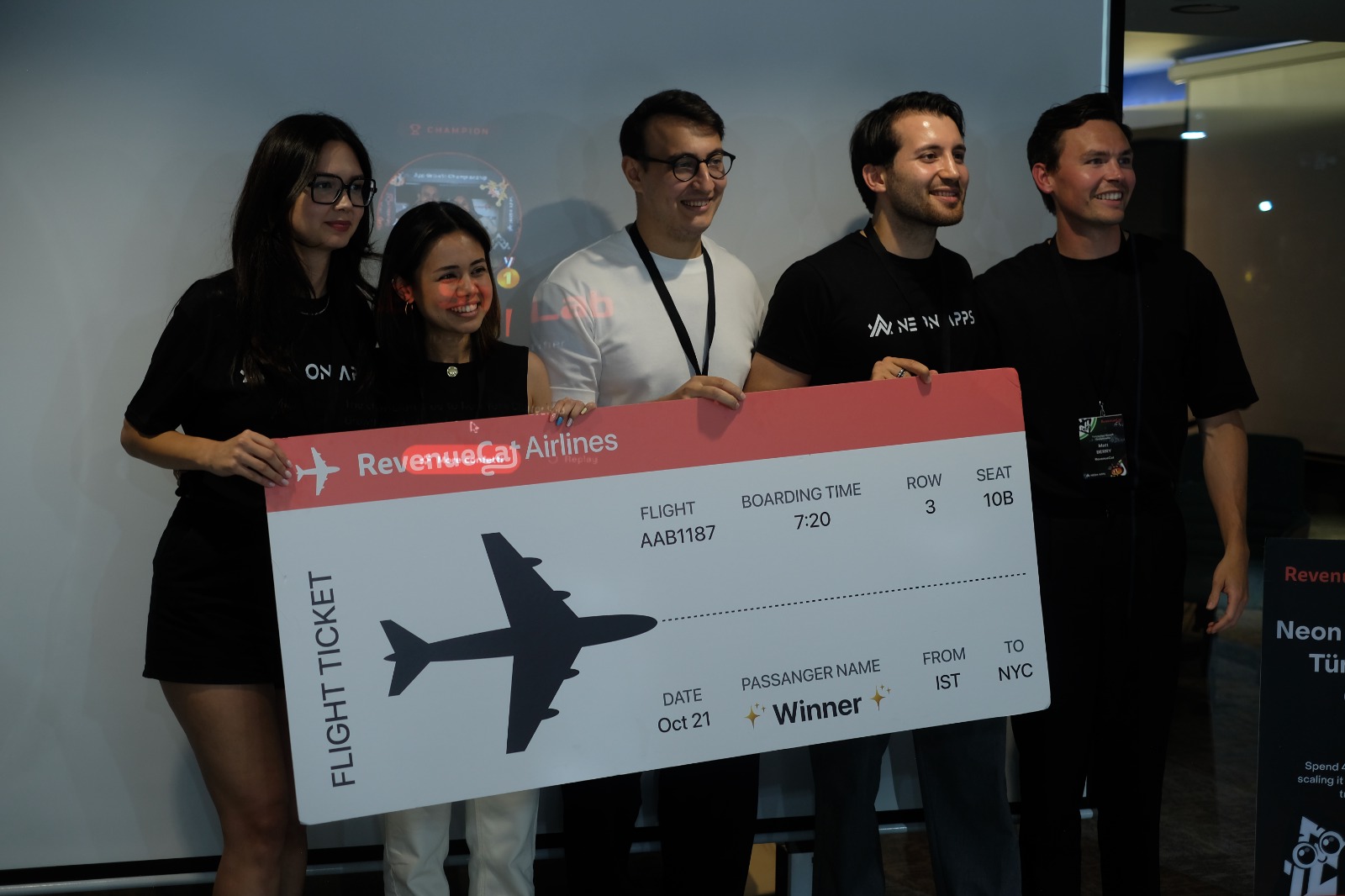 Grand Champion'a New York bileti: kazanan ekip RevenueCat App Growth Annual için İstanbul'dan New York'a gidiyor.